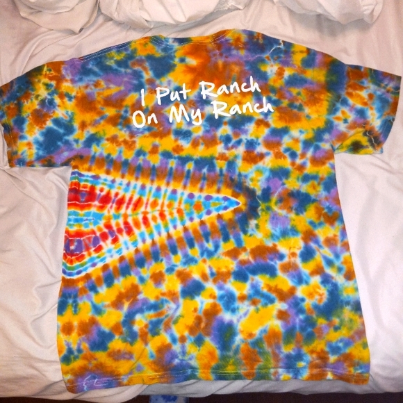 Funny Colorful Rainbow Tie dye shirt - Picture 2 of 2